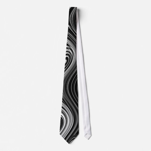 Gravata preto e branco (Frente)
