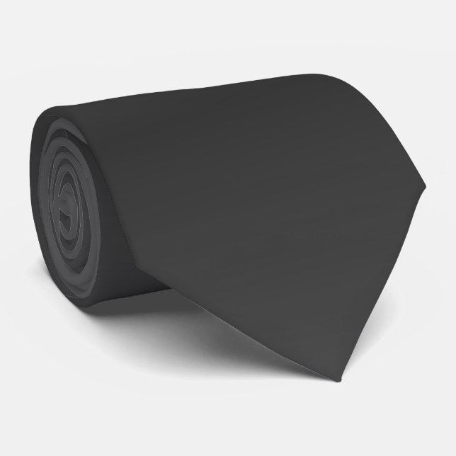 Gravata Preto fosco atemporal (Rolled)