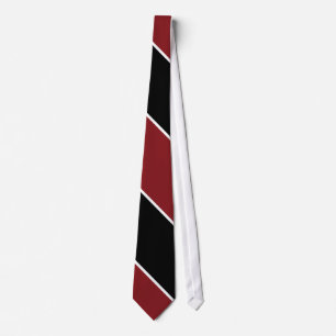 Gravata Preto Vermelho e Branco