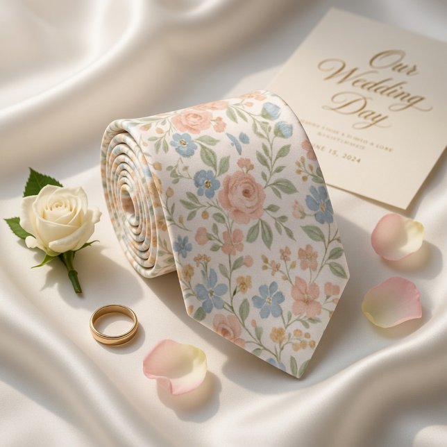 Gravata Primavera Pastel Delicada (Criador carregado)