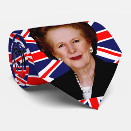 Gravata Primeira Ministra Margaret Thatcher & British Flag