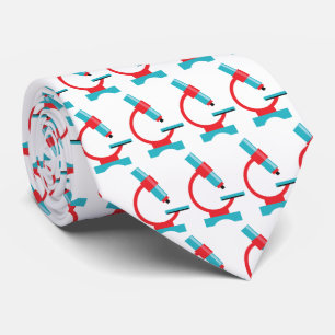 Gravata Professor de Ciência Microscópio de Biologia Engra