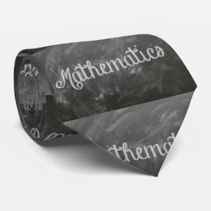 Gravata Professor de Matemática Chalk Blackboard Necktie