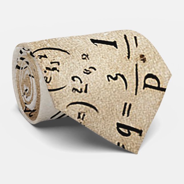 Gravata Professor de Matemática Equações Matemáticas Geek  (Rolled)
