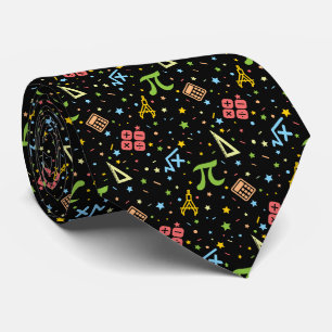 Gravata Professor de Matemática - Padrão de Símbolos Matem