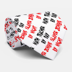 Gravata Professor de Matemática Zombie