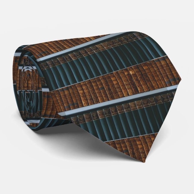 Gravata Professora da Biblioteca de Livros Necktie (Rolled)