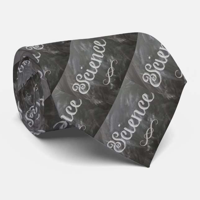 Gravata Professora da Escola Ciência Blackboard Necktie (Rolled)