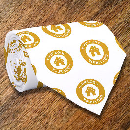 Gravata Promocional branco do logotipo de empresa personal