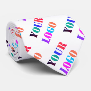 Gravata Promocional de logotipo da empresa personalizado C