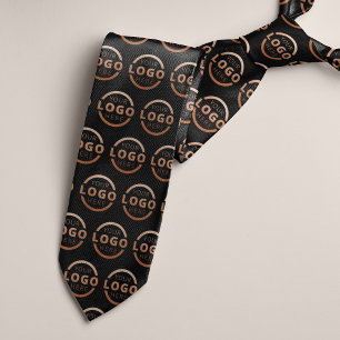 Gravata Promocional de logotipo da empresa personalizado E