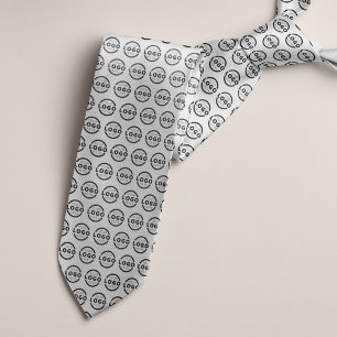 Gravata Promocional de logotipo da empresa personalizado E