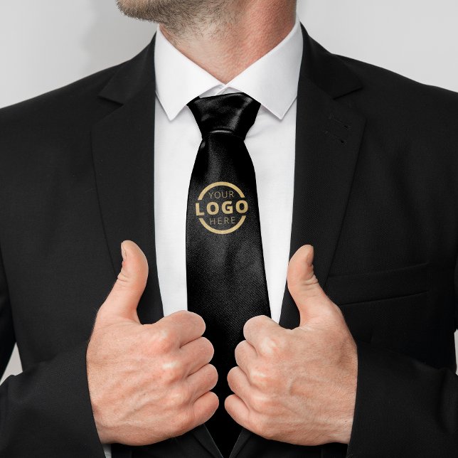 Gravata Promocional de logotipo da empresa personalizado E (Criador carregado)