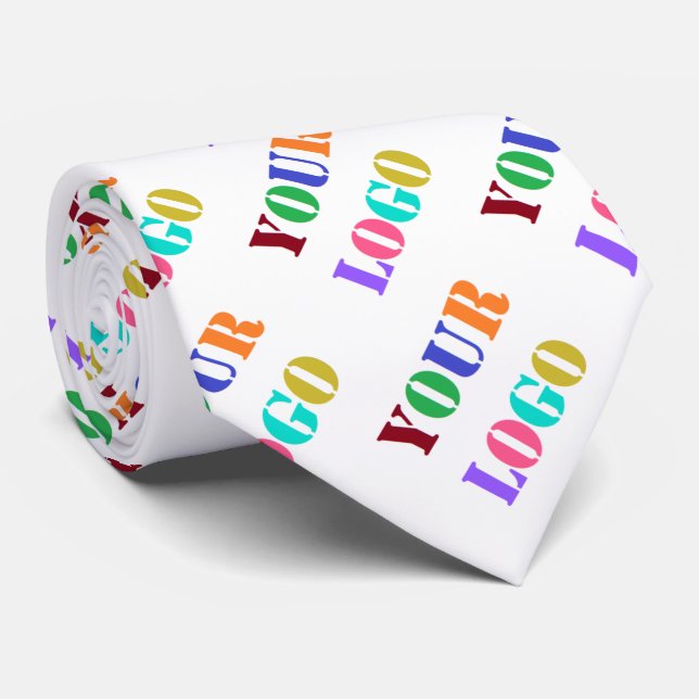 Gravata Promocional de logotipo personalizado para empresa (Rolled)