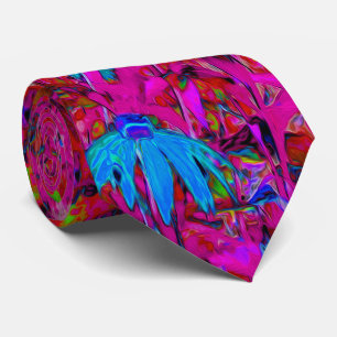 Gravata Psychedelic Purple Lily Flower Magenta Garden