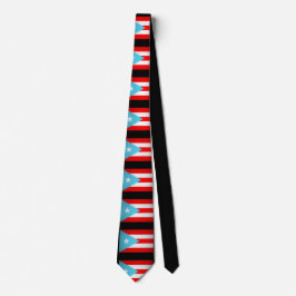 Gravata Puerto Rican Flagk Tie