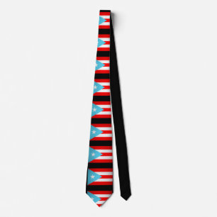 Gravata Puerto Rican Flagk Tie