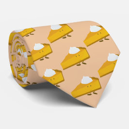 Gravata Pumpkin Pie Slice Novelty Tie Personagem de desenh