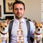 Gravata Puppy Charm - Personalizável Chihuahua Tie<br><div class="desc">Adicione um traço de encanto encantador ao seu guarda-roupa com a gravata Puppy Charm! Apresentando uma série de filhotes Chihuahua alegres, esta gravata é perfeita para amantes de cachorros e aqueles que buscam infundir diversão em suas roupas formais. Quer você mantenha o charmoso design original ou personalize-o com a imagem...</div>