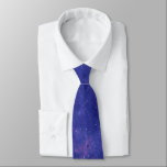 Gravata Purple Galaxy and Starry Sky Watercolor Pattern<br><div class="desc">This stylish neck tie features a deep purple galaxy and starry sky watercolor painting. Great gift idea.</div>