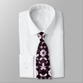 Gravata Purple orchid neck tie