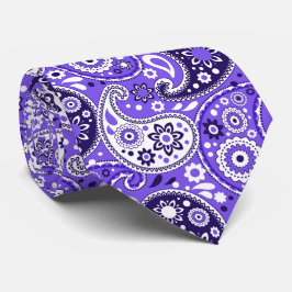 Gravata Purple Paisley Rico País do Texas Ocidental