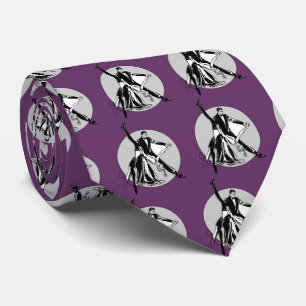 Gravata Púrpura Ballroom Dancing Tie