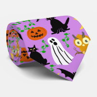 Púrpura do Padrão de Colagem do Tema do Halloween