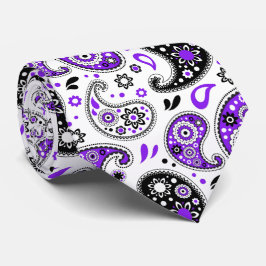 Gravata Púrpura e Moderna País Ocidental Bandana Paisley
