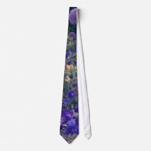 Gravata Púrpura Garden Floral Tie