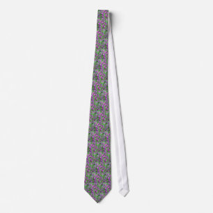 Gravata Púrpura Petunias Tie