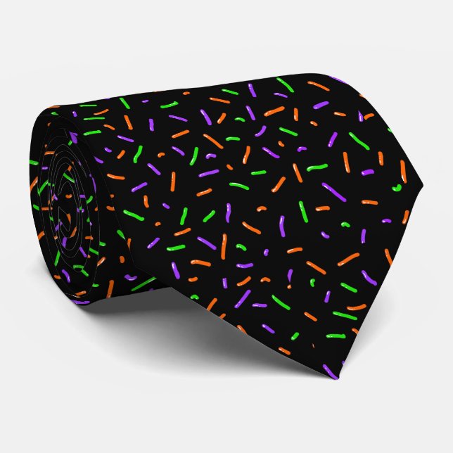 Gravata Purpurina Assustadora (Rolled)