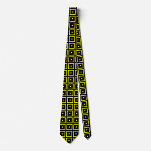 Gravata Quadrados II - Amarelo
