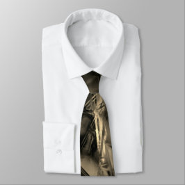 Gravata Quadrados tortos manchados com 'pinceladas'