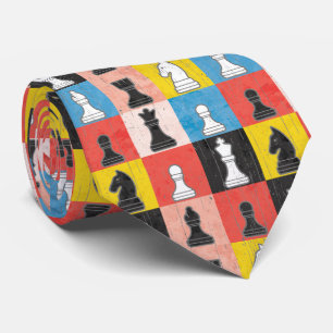 Gravata Quadro de Verificação de Bloco de Cores Distintas