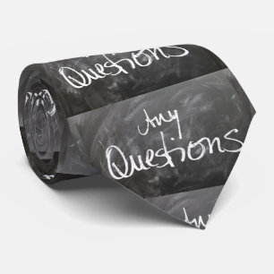 Gravata Qualquer pergunta Chalk Texto do Conselho