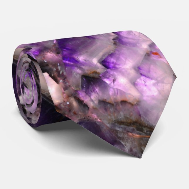 Gravata Quartz Roxo (Rolled)
