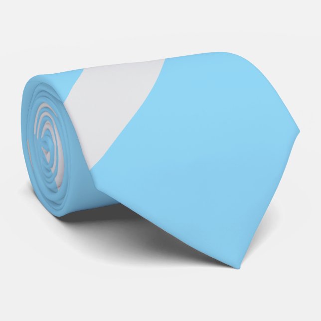 Gravata Quatro linhas de cinza em azul (Rolled)