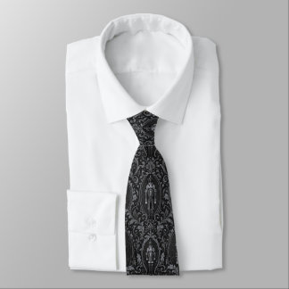 Gravata Quebra-Nozes Elegante Vitoriano Clássico Cinza Pre