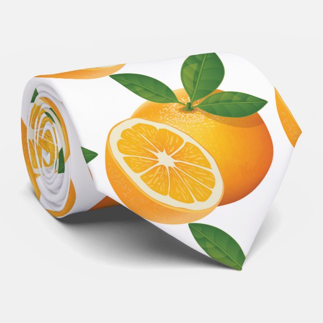 Gravata Quer um suco de laranja delicioso? Amarelo alaranj (Rolled)
