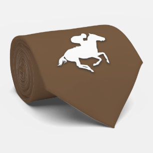 Gravata Race Horse Derby Brown