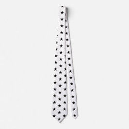 Gravata Racing Silks White with Black Stars Derby