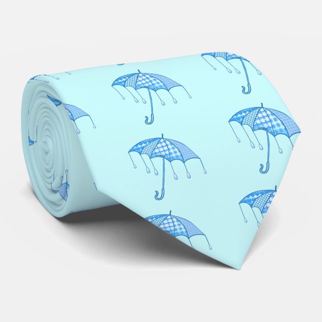 Gravata Rain Parasol mens tie (Rolled)