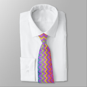 Gravata Rainbow Chevron por Shirley Taylor