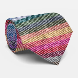 Gravata Rainbow Denim Pattern