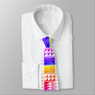 Gravata Rainbow Native Feather Bessings Tie