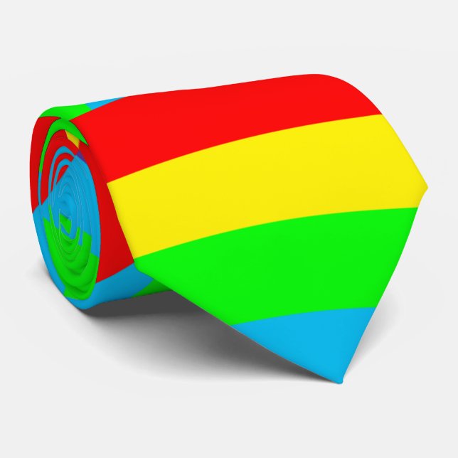 Gravata Rainbow Pride Tie (Rolled)