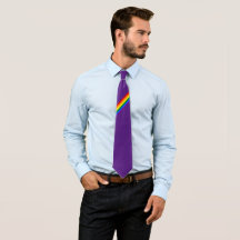 Rainbow Stripe Orgulho gay Business Casamento Roxo