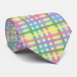 Gravata Rainbow Tartan Stripe Tie