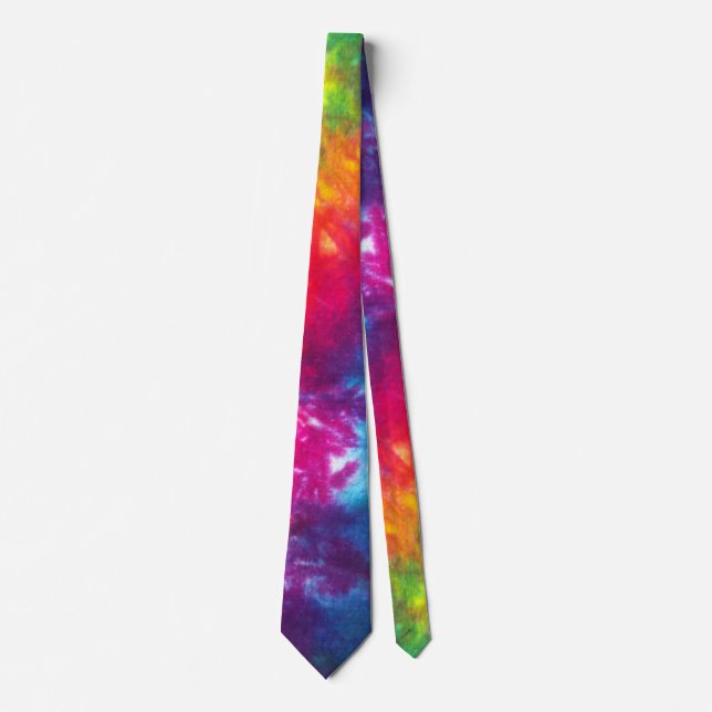 Gravata Rainbow Tie-Dye (Frente)